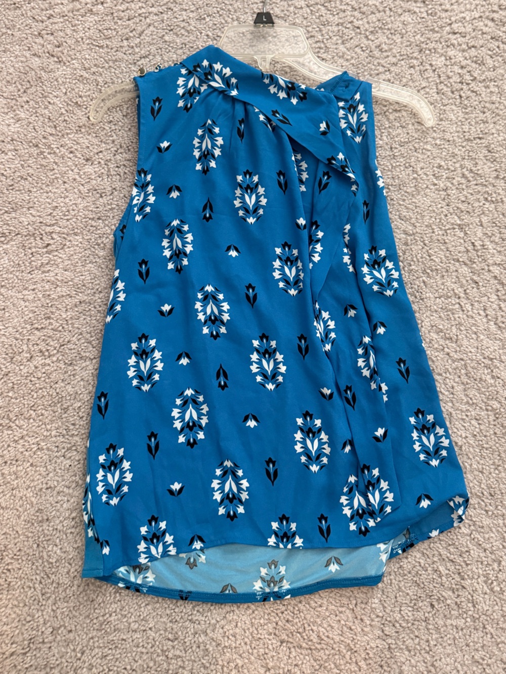 Ann Taylor Teal Blue Floral Dress